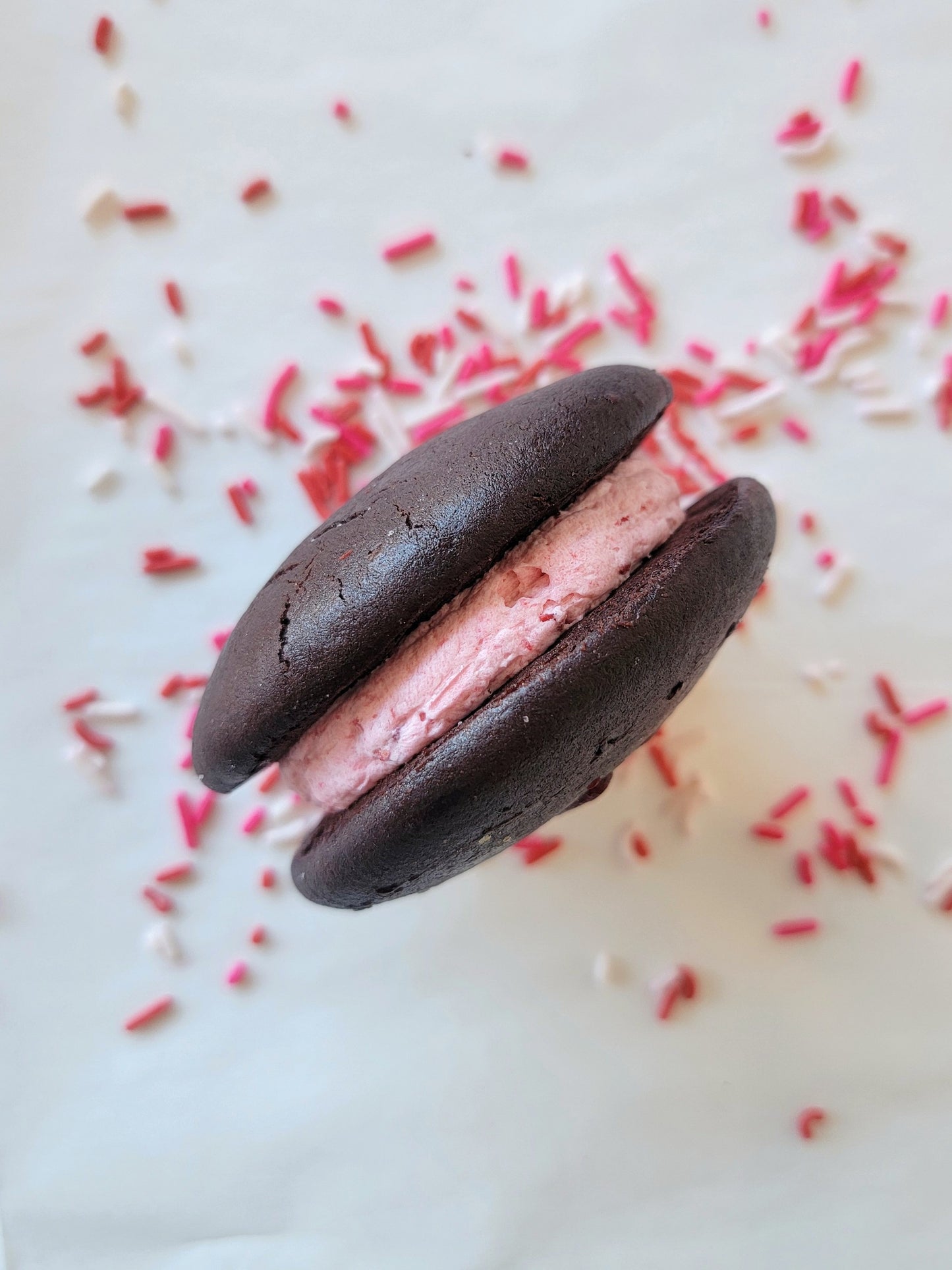 Chocolate Raspberry Whoopie Pies