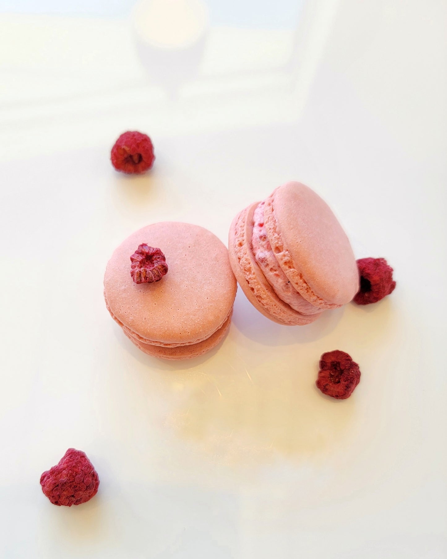 Raspberry Macarons