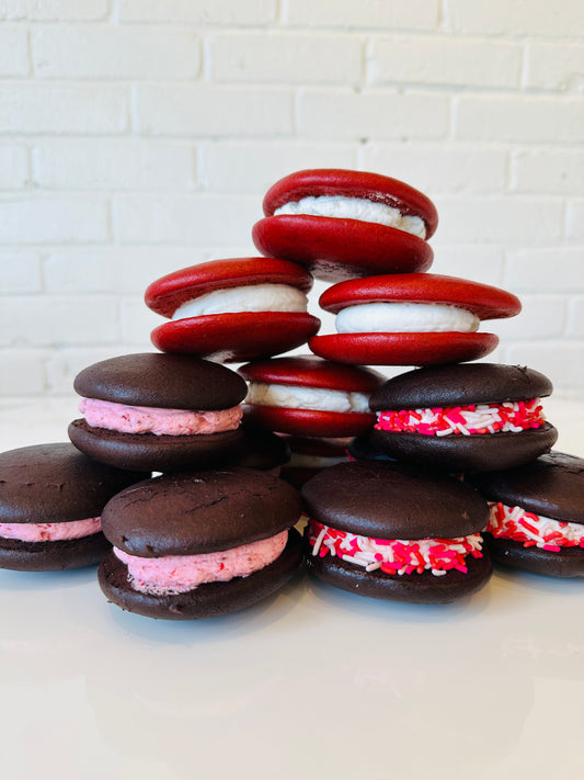 Valentine's Day Whoopie Pie Trio