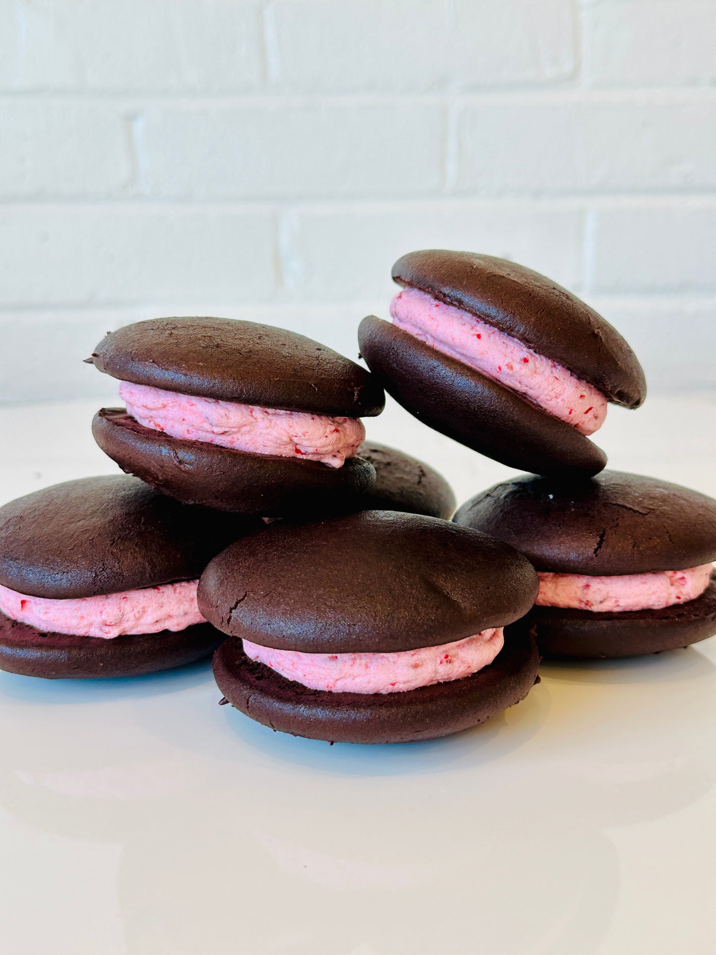 Chocolate Raspberry Whoopie Pies