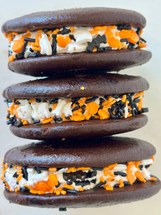 Halloween Sprinkle Whoopie Pies