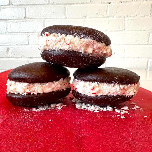 Chocolate Peppermint Whoopie Pies