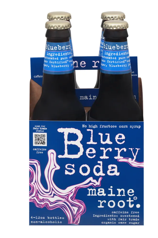 Maine Root Soda- blueberry 4 pack