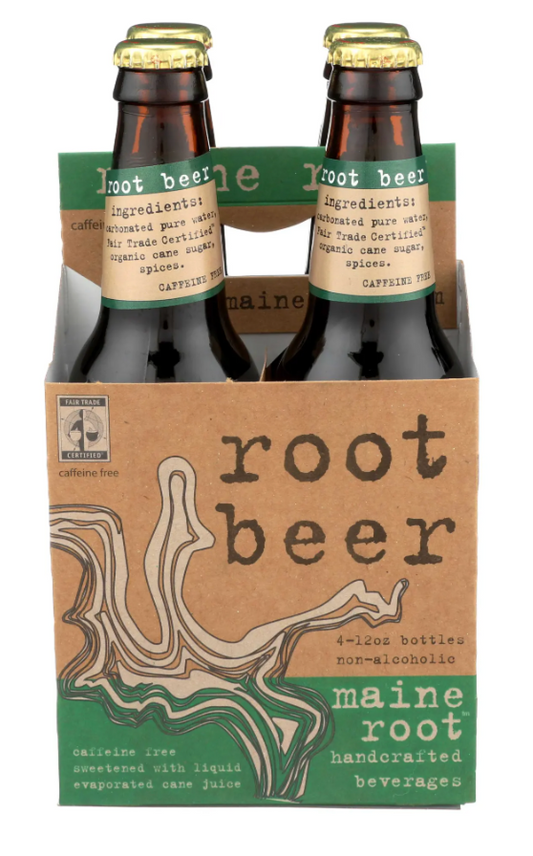 Maine Root Soda- Root Beer 4 pack