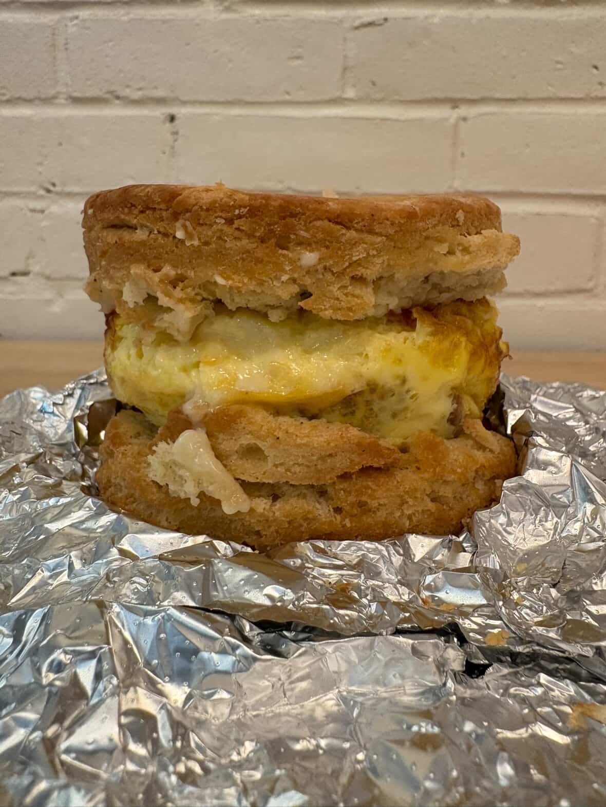 Breakfast sandwich- bacon, egg, & cheese