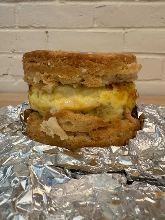 Breakfast sandwich- bacon, egg, & cheese