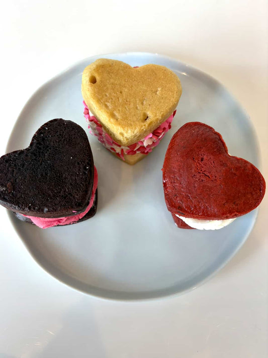 Valentine's Day Whoopie Pie Trio